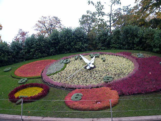 Flower clock in geneva photo
