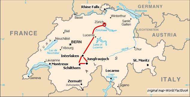 Swiss 3 days itinerary